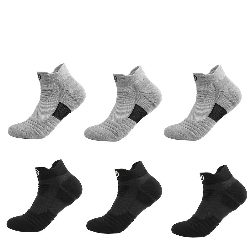 Pack of 7, Pack of 6, Pack of 5 Running Marathon Compression Socks Outdoor Fitness Sports Socks Adult Towel Bottom Breathable Sweat Absorbing Short Socks