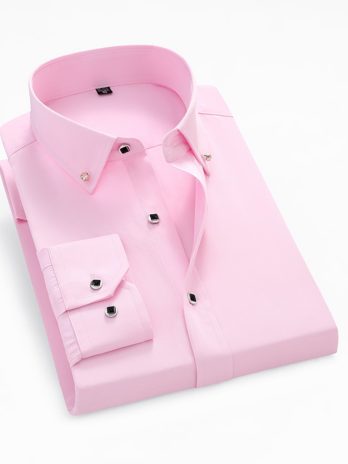 Men's Classic Solid Color Short Sleeve Button-Up Shirt - Breathable Non-Stretch Fabric, Regular Fit Lapel Collar for Business Casual, Office & Formal Events - All-Season Versatile Top, Business Casual Attire | Classic Buttonup Shirt | Polished Appearance