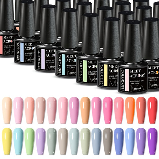 7ml Long-Lasting Gel Nail Polish In Vibrant Colors Macaron Color Gel Nail Polish - Perfect For Spring Summer Nail Art Design And Manicures
