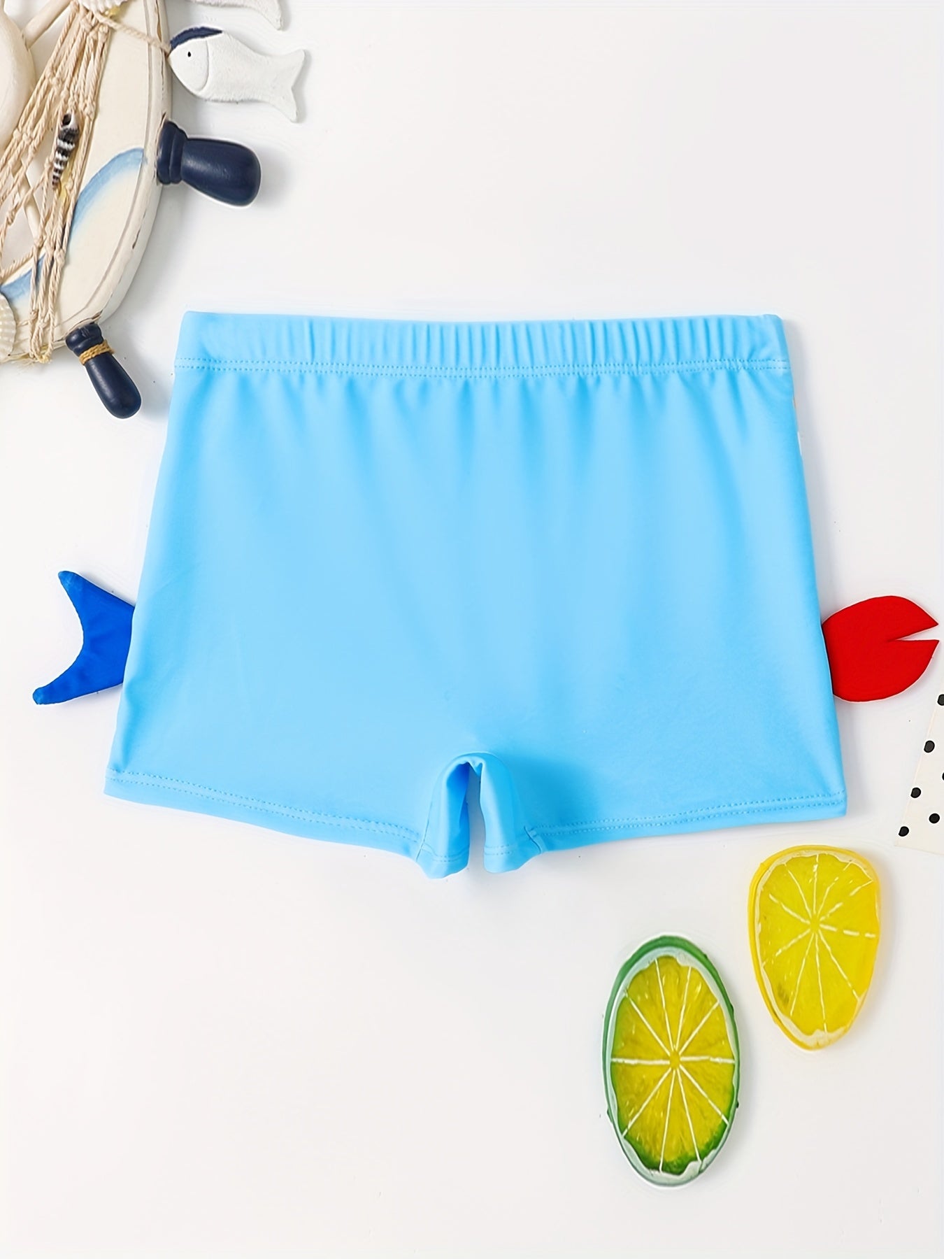 2023 New Kids Swim Trunks, Boys' Swimwear with Cartoon Characters, Quick-Dry, Non-Slip, Polyester Blend, Cute and Comfortable for Youngsters to Big Boys, Summer Casual Wear