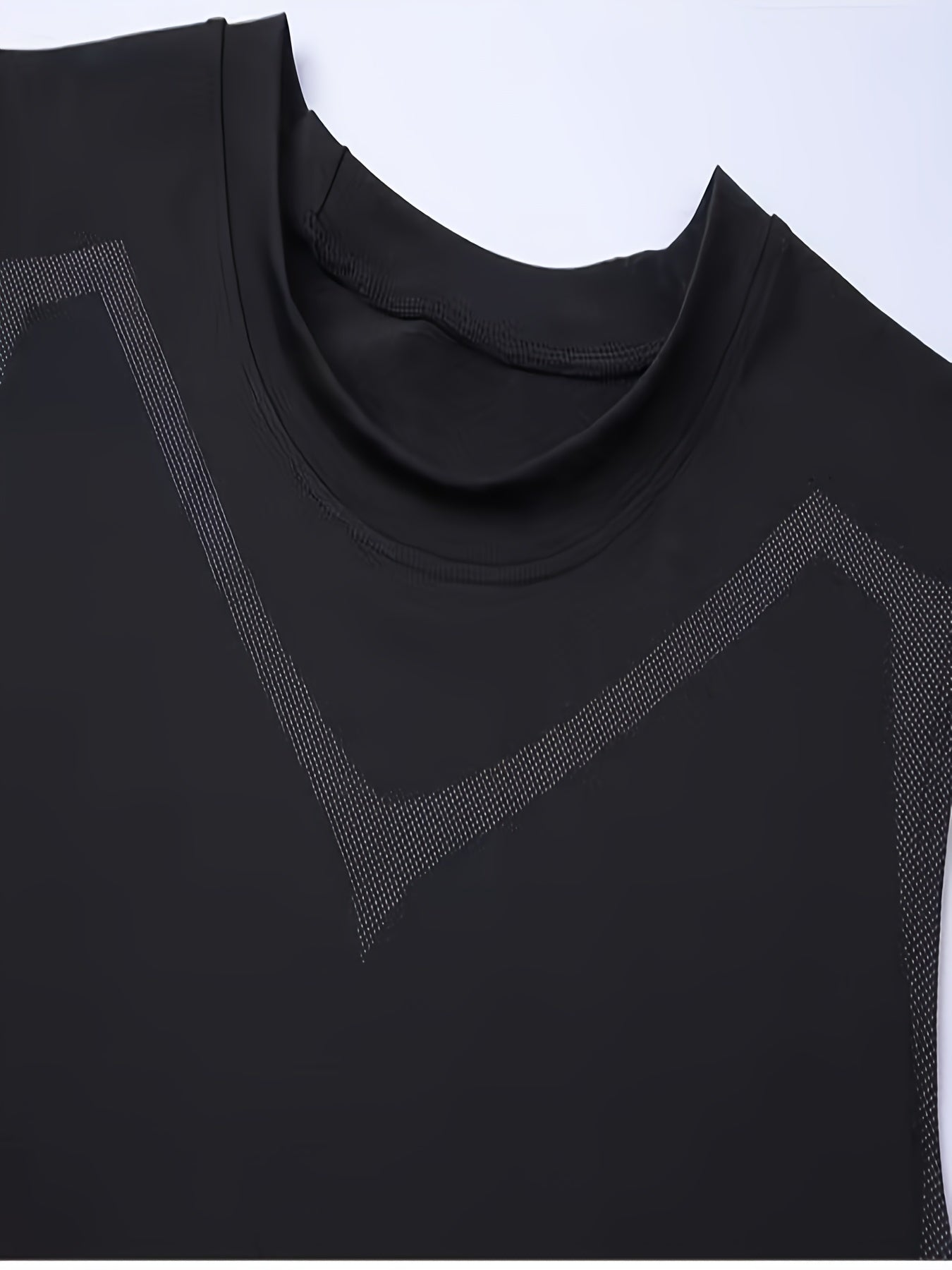 Men's Geometric Print Compression Tank Top, High Stretch And Skinny Fit Sports Vest, Moisture Wicking And Quick Dry Active Top For Training, Basketball And Fitness Wear