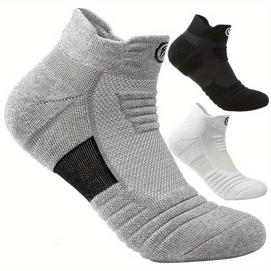 Pack of 7, Pack of 6, Pack of 5 Running Marathon Compression Socks Outdoor Fitness Sports Socks Adult Towel Bottom Breathable Sweat Absorbing Short Socks