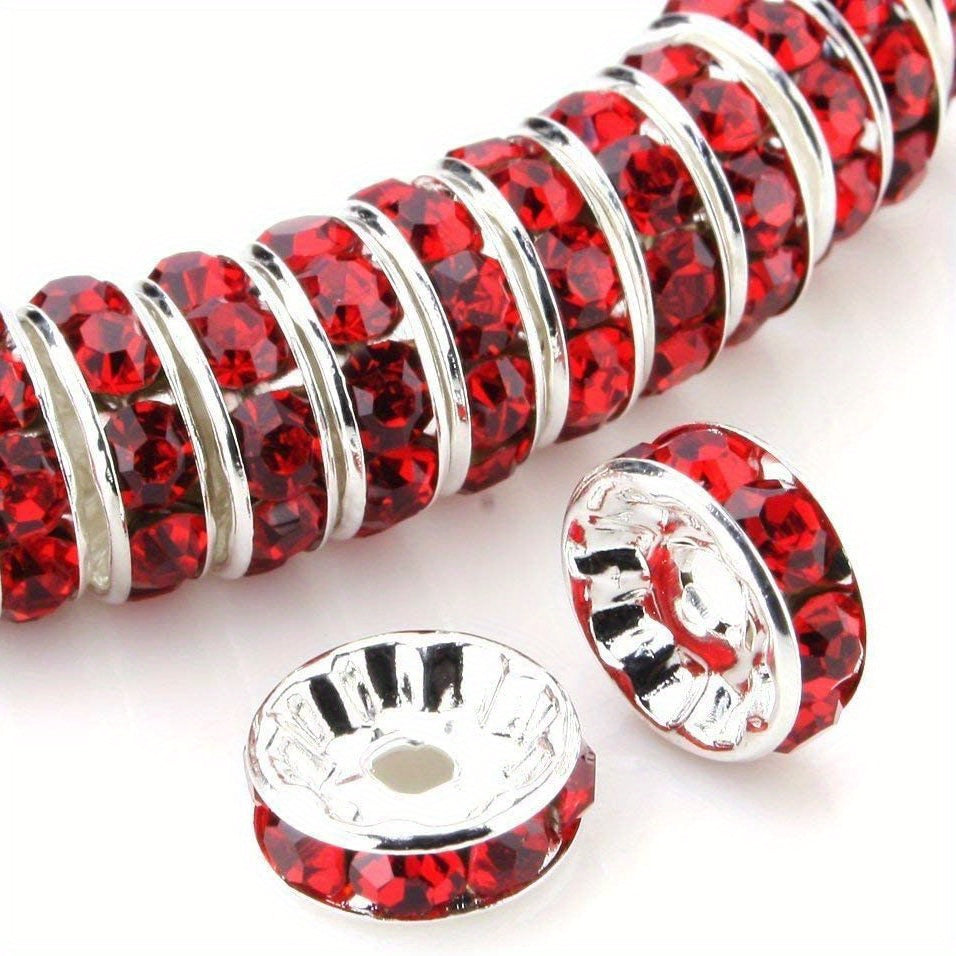 100 round spaced beads, 6mm, 8mm round spaced beads, synthetic beads, jewelry necklace beads, bracelet pendant (11 colors, 6mm-8mm)