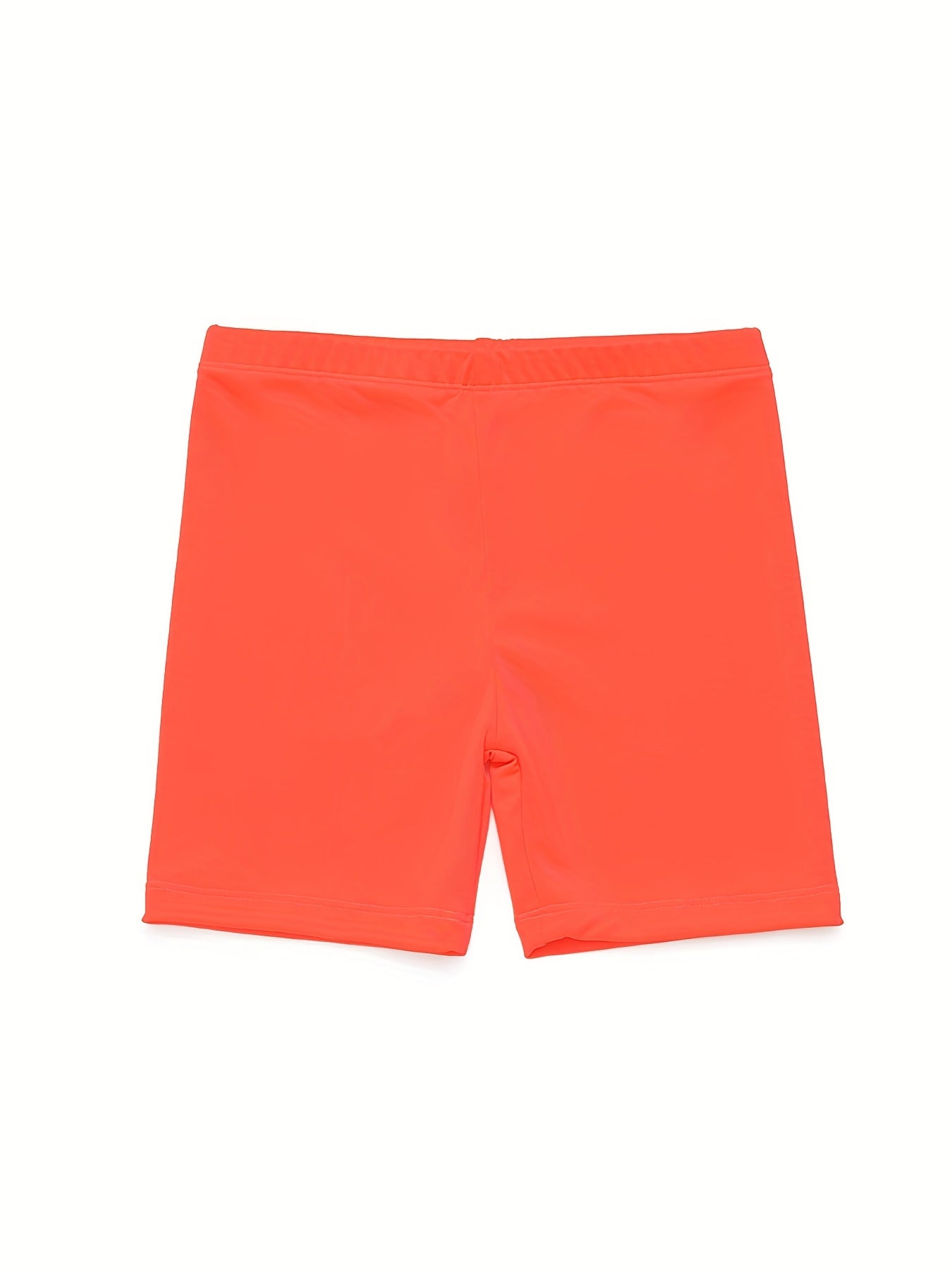 Kids Girls Classic Design Elastic Waist Short Leggings, Kids Clothes For Spring Summer Indoor Outdoor