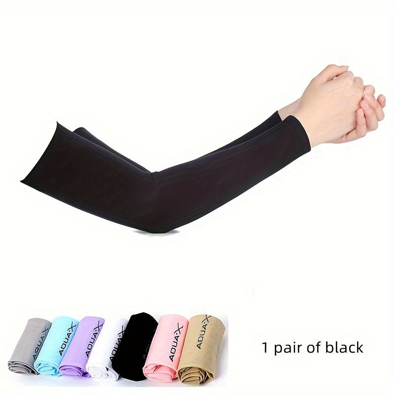 1 pair/2 pairs/3 pairs of unisex nylon protective ice sleeves, suitable for wrists and arms. Ideal for outdoor activities, driving, cycling, running, fishing, and sports like baseball