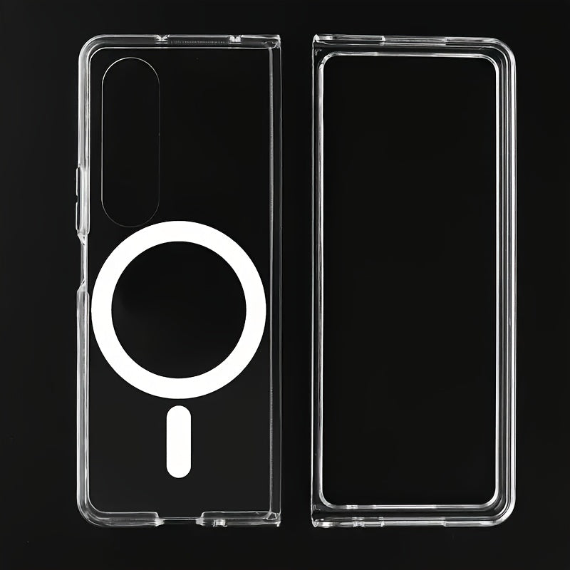 The Transparent Magnetic Phone Case Is Suitable for High-Definition Clarity And Does Not Interfere with The Screen Protector for Iphone Models X to 16 Series, Featuring a Hard Back And Soft Edges.