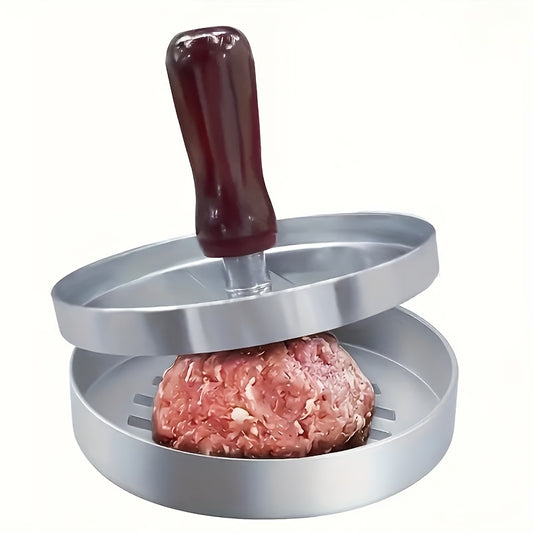 1pc Non-Stick Burger Press – Stainless Steel Meat Muffin Press for Perfectly Cooked Burgers, Cheese, and Vegetables | Durable BBQ Grill Tool for Grilling Baking Pan and Outdoor Cooking, Grilling Accessories for Outdoor Grill