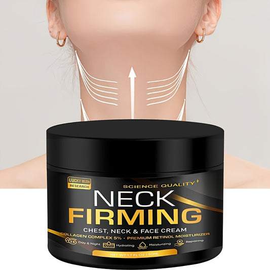 Lucky Musn Firming Cream for Chest, Neck & Face - Science-Backed Skincare
