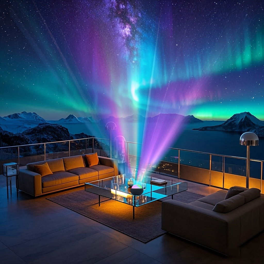 1pc Northern Galaxy Light Aurora Projector with 14 Light Effects, 2in 1 LED Star Projector with Remote Control and Nebula Lamp, Night Light Projector for Bedroom/Gaming Room/Home Theater/Ceiling/Birthday/Party