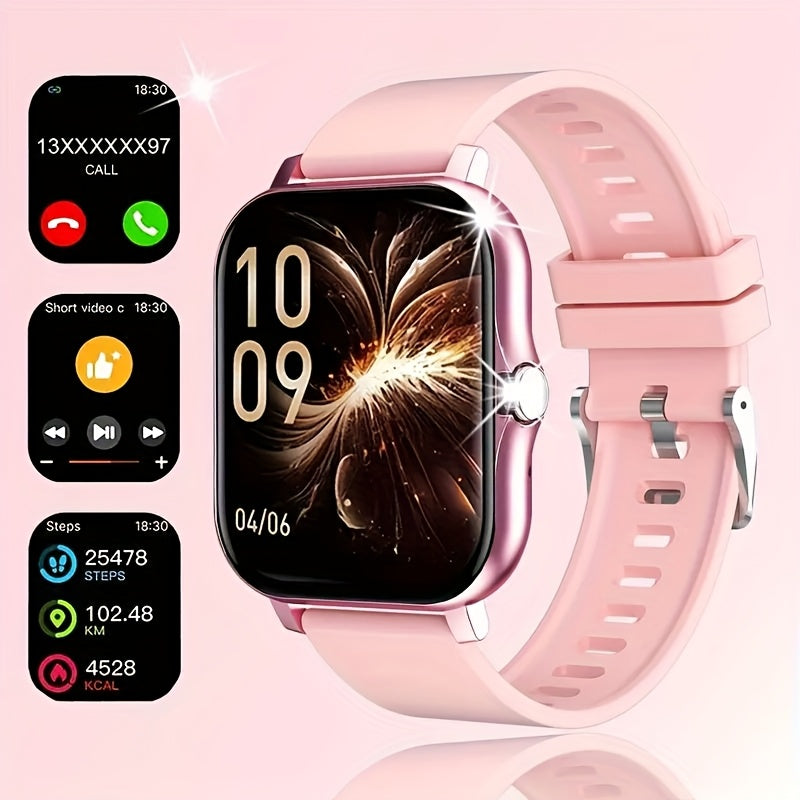 The New Full Touch High-Definition Men'S And Women'S Sports Smartwatch Features Wireless Dialing, Answering Calls, Motion Tracking, Photography, And Music Control. The Stylish Smartwatch Is Compatible with Android And Iphone, It'S a Gift for Men And Women