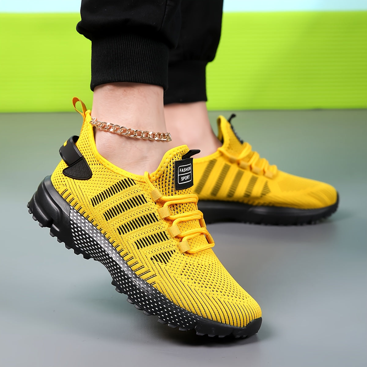 Men's Breathable Non-Slip Sneakers - Casual & Stylish Sneakers for Spring/Summer Outdoor Activities, Jogging & Park Workouts