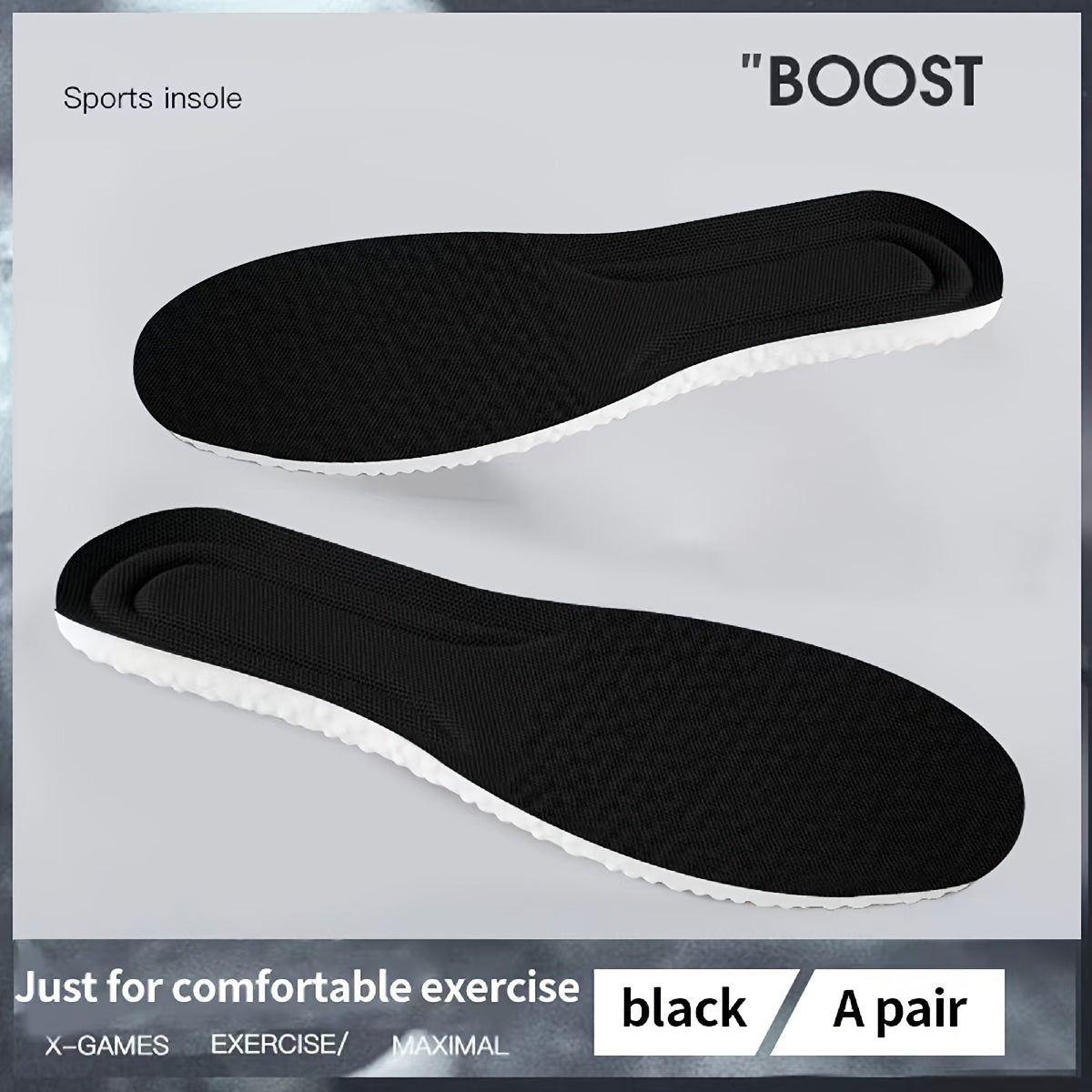 New Memory Foam Sport Insoles for Shoes Men Women Cushion Running Shock-Absorbant Breathable Shoes Pad, Sports Footwear Cushioning, Athletic Shoe Inserts, Flexible Fit, Ergonomic Design, Durable Padding, Highquality Foam, Shoe Inserts, Footbed Cushion, Ru