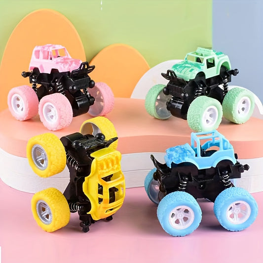 Pull-back Off-road Race Car For Children, Available In Multiple Colors, Without Batteries, As Halloween Gift