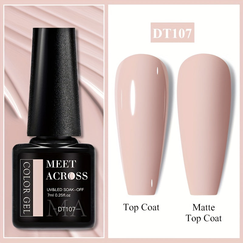 7ml Long-Lasting Gel Nail Polish In Vibrant Colors Macaron Color Gel Nail Polish - Perfect For Spring Summer Nail Art Design And Manicures