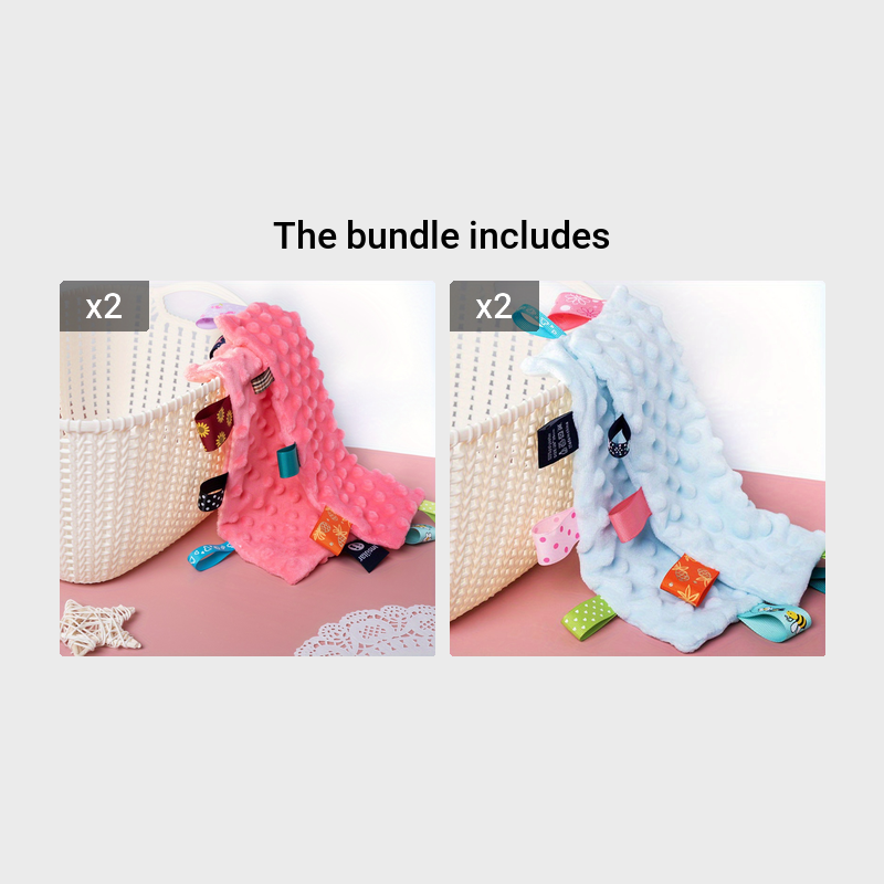 0-1 Year Olds Soft Knit Hat & Bib Set - Square, Comfortable Polyester with Floral & Plaid Patterns, Ideal for Birthdays or Holidays, Hand Wash Only, Toddler Clothing|Floral Bib Set|Soft Texture
