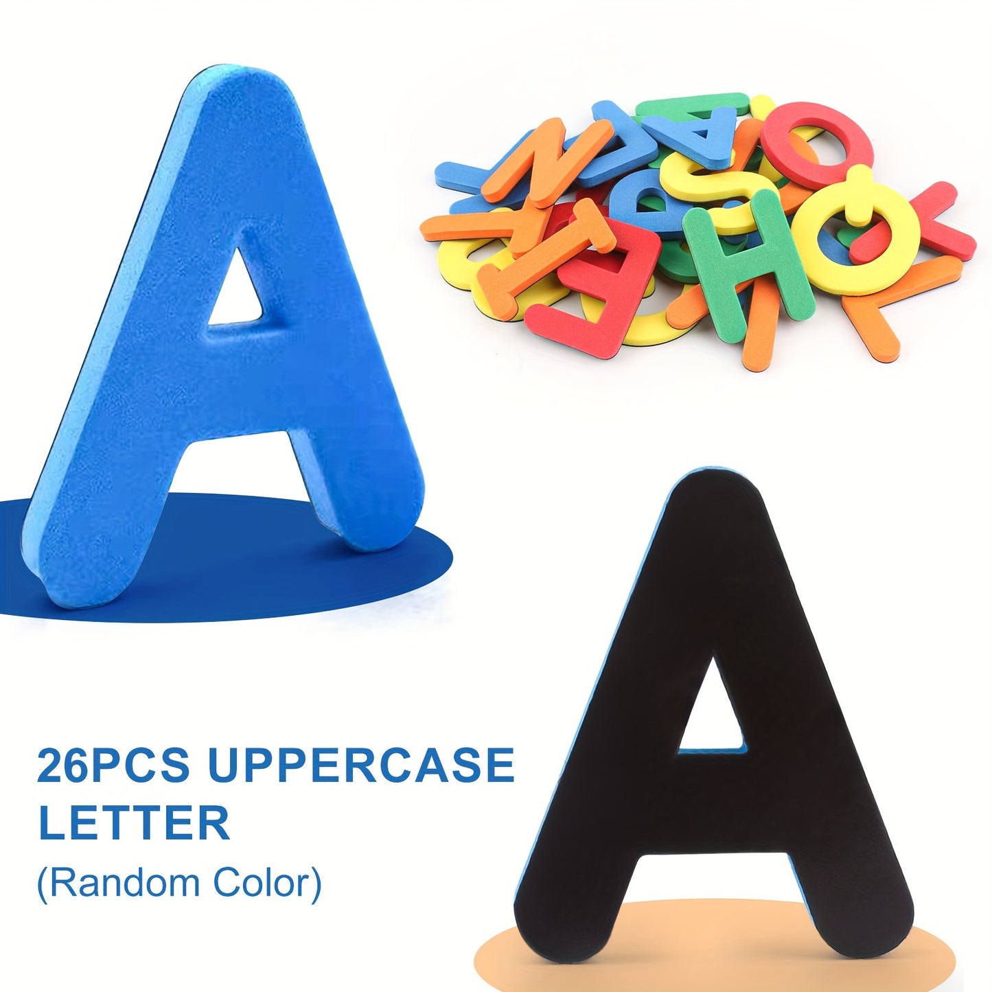Moodon Educational Magnetic Stickers for Kids - Letter Number Refrigerator Magnets for Learning Toys & Kids Toys - Christmas, Halloween Gifts for Kids for winter