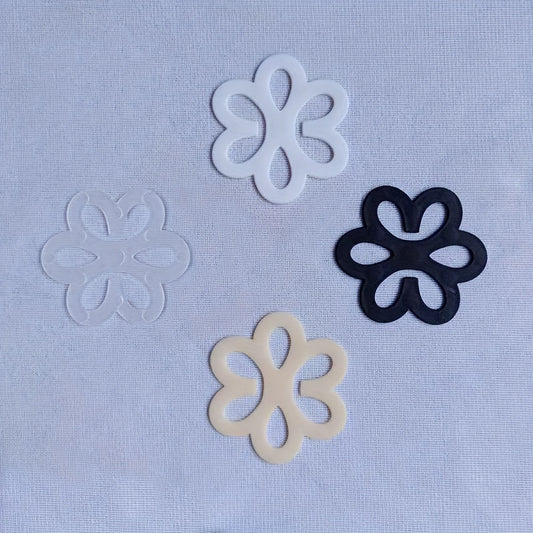 4pcs Flower Shaped Bra Strap Clips, Invisible Non-slip Bra Straps Buckle, Women's Lingerie & Underwear Accessories