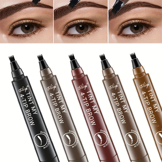 4 Head Eyebrow Pencil 5 Color Waterproof Eyebrow Pen