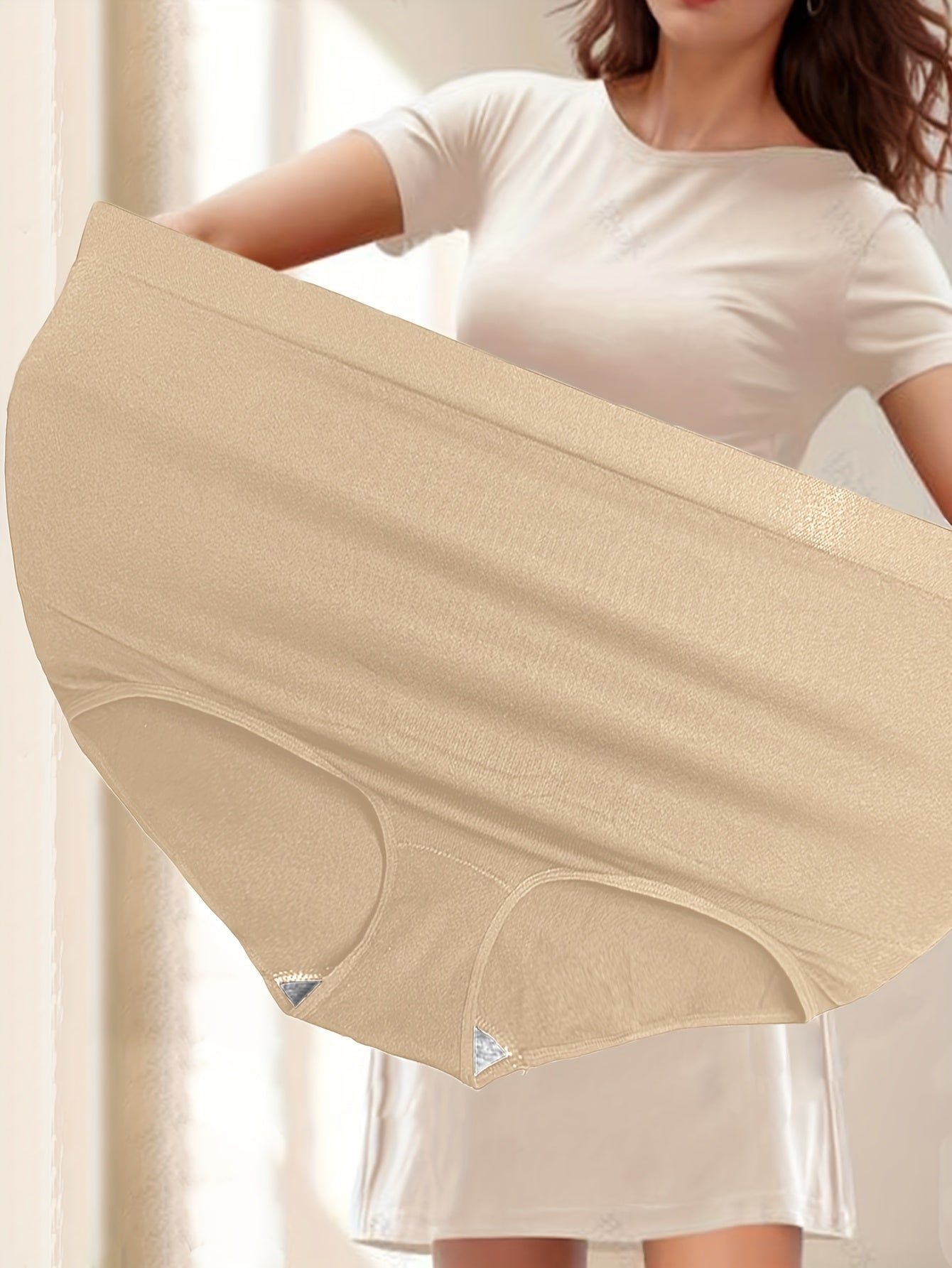 Women'S Seamless Breathable High-Waisted Yoga Shorts - Tummy Control Butt-Lifting Leggings for Workout & Casual Wear, Lightweight Stretchy Comfort Fit, All-Season Versatile Underwear, Workout Shorts, Workout Clothing, Seamless Design, Comfortable Fit