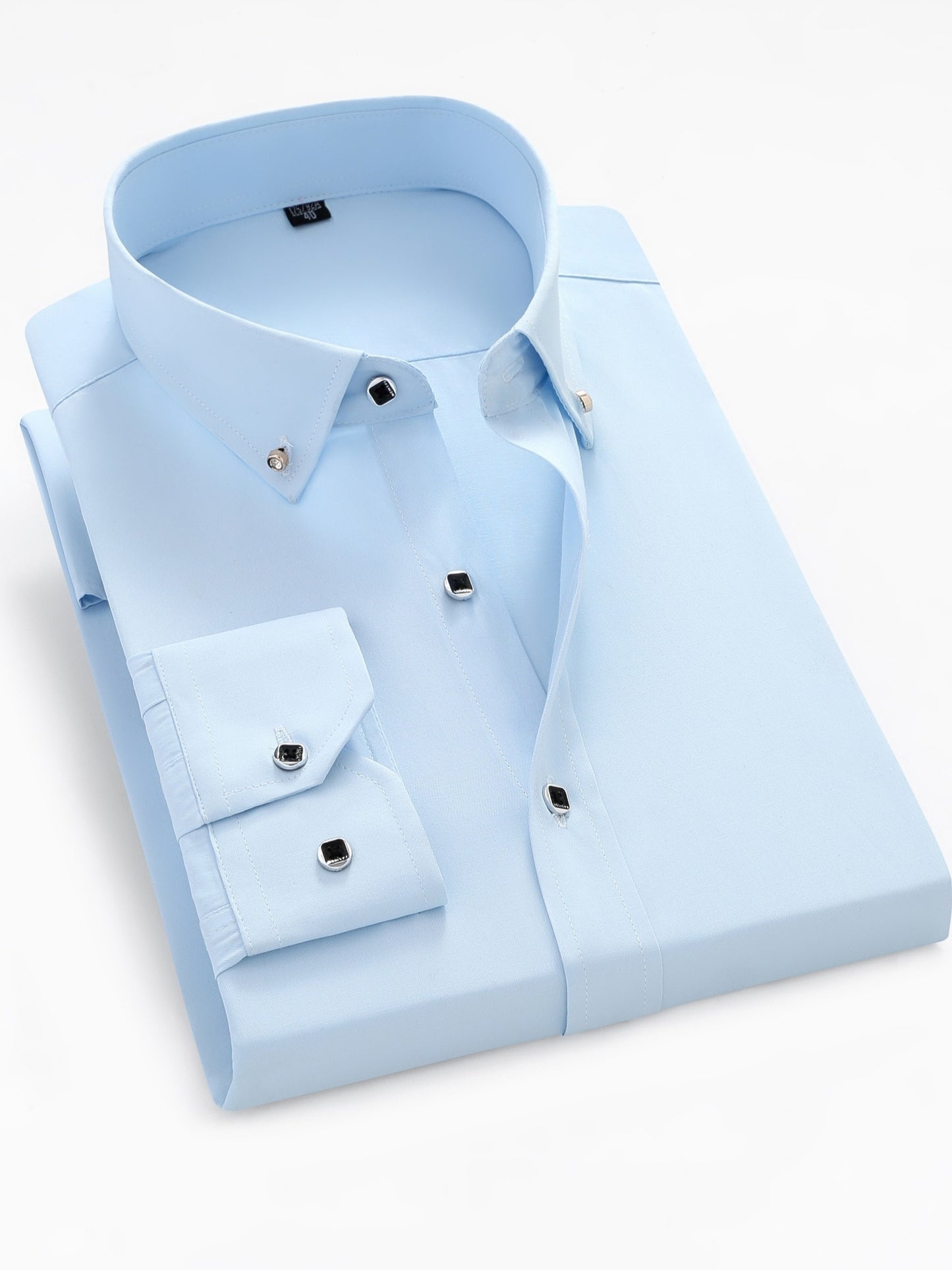 Men's Classic Solid Color Short Sleeve Button-Up Shirt - Breathable Non-Stretch Fabric, Regular Fit Lapel Collar for Business Casual, Office & Formal Events - All-Season Versatile Top, Business Casual Attire | Classic Buttonup Shirt | Polished Appearance