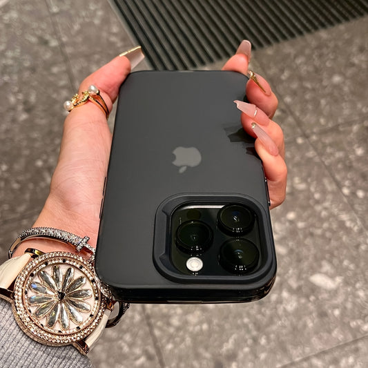 Matte See-Through Case Designed for Iphone Models 16, 15, 14, 13, 12, And 11 Pro Max, Offering Shock Resistance And Camera Protection, Suitable for Iphone 14, 15, And 16 Plus.