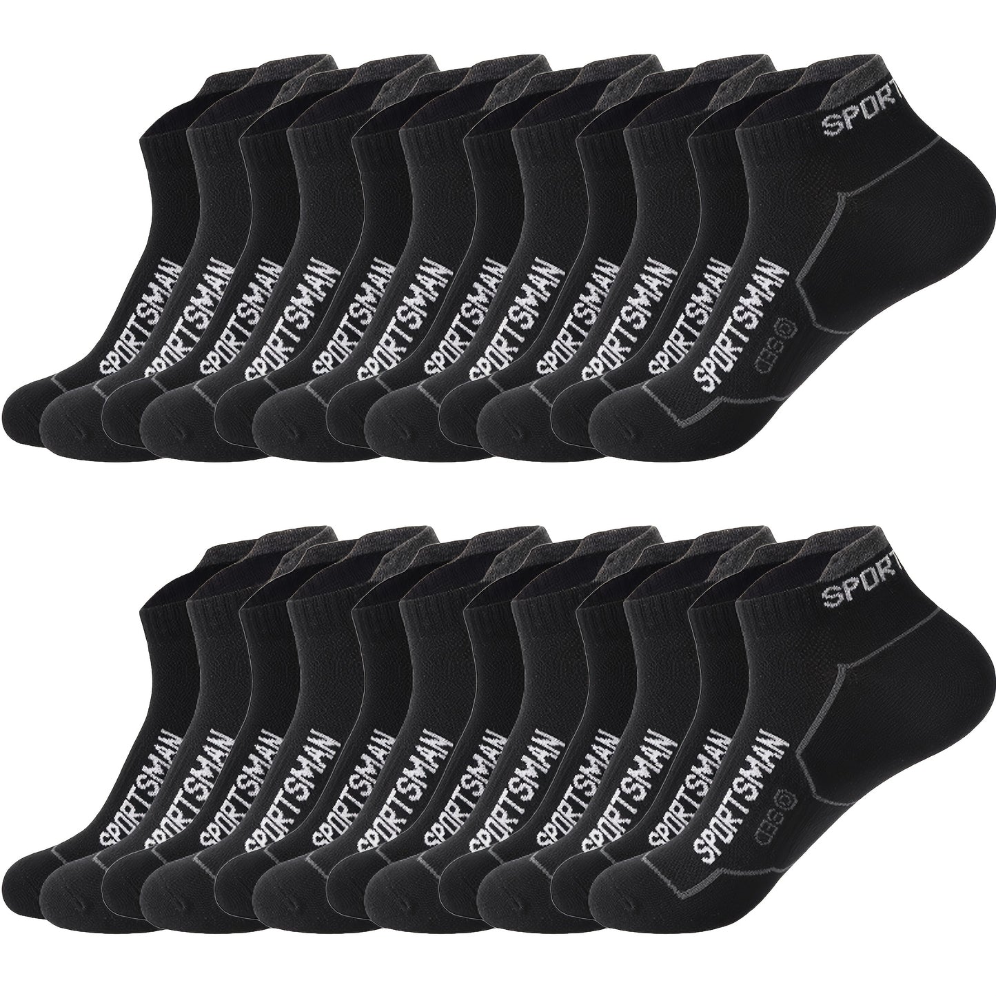 12 Pairs Men'S Athletic Socks - Breathable, Moisture-Wicking, Short-Cut Low-Top Casual Socks for Running, Sports, and Everyday Wear - All Season Comfort, Athletic Socks|Breathable Socks|Stretchy Fabric, Sweat-Resistant
