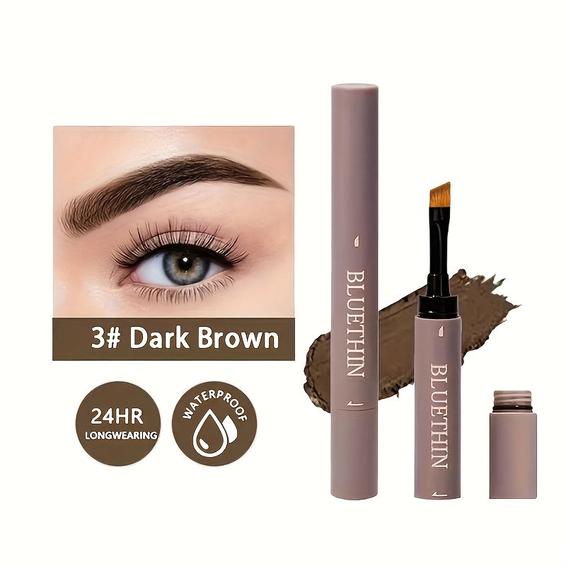 Double-ended Eyebrow Cream, Waterproof And Sweat Proof, Smudge Proof, Long Lasting Makeup Without Separation, Eyebrow Pencil With Matching Brush Eyebrow Pomade
