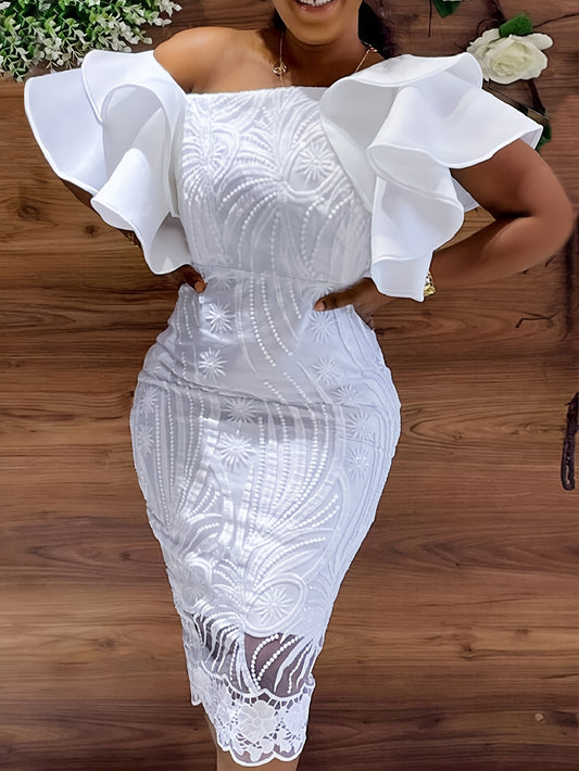 Randomly Cut Wedding Dress Plus Size
