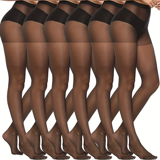Six Pairs of Fashionable Sexy Sheer 20D Women's Tights