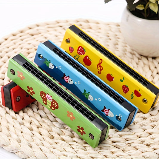 1pc Musical Instrument Play16-Hole Harmonica Parent-Child Baby Toys for Children Gift Harmonica for Toddler, Kids, Adult Beginners' Musical Instrument Toy Gift (Random Color)