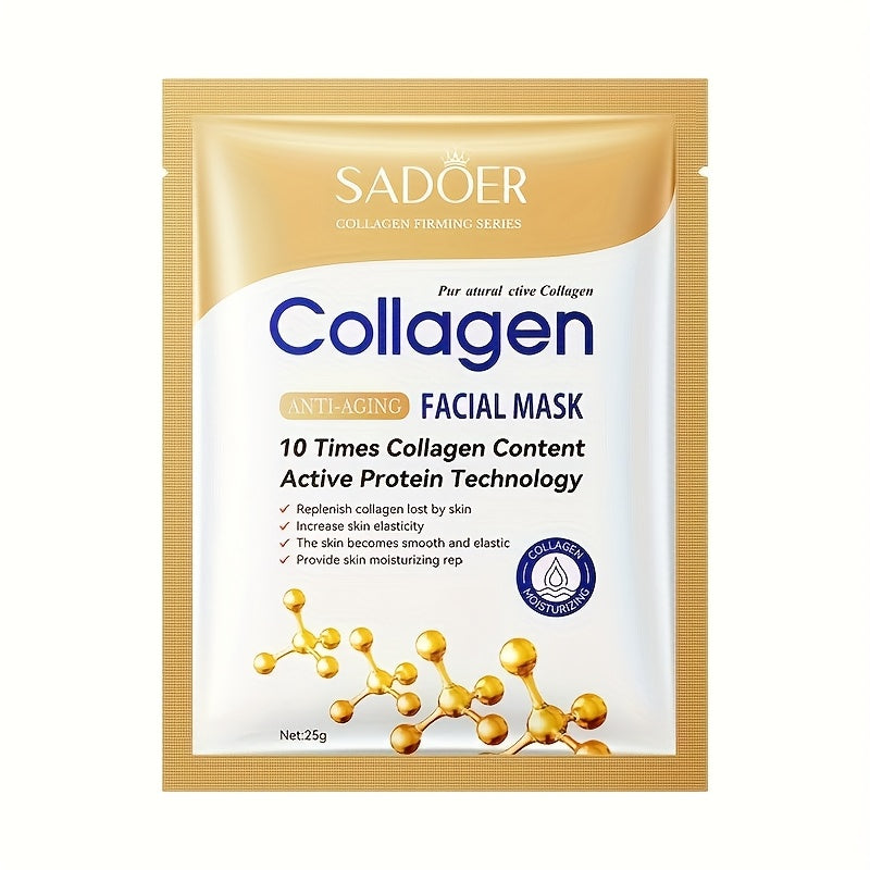 Collagen Facial Mask Moisturizing, Anti-aging skincare, make Light Beige younger-looking, Firming, Brightening, Hydrating, Four Seasons Hydrating Mask, Light Beige Care, Cosmetics