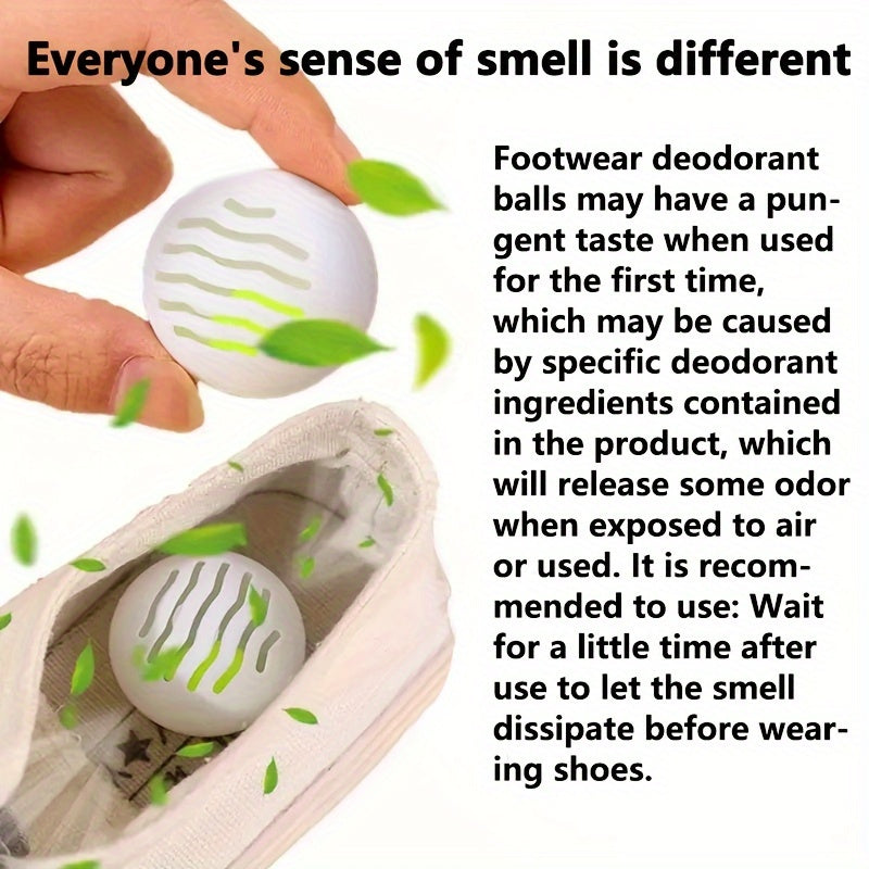 6pcs Aromatic Shoe Deodorizer Balls - Long-Lasting Freshness, Solid Air Cleaning for Sneakers & More, Ideal for Home & Hotel Use