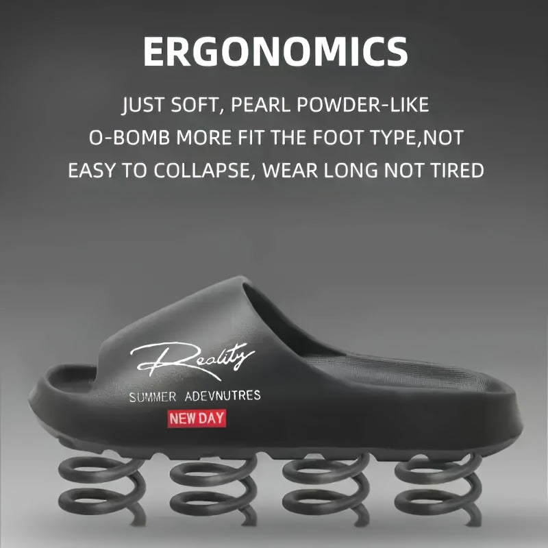 EVA Slip-On Sports Slippers - Indoor/Outdoor, with Arch Support and Cushioned Insole, Comfortable Casual Slides for Gym, Beach, Home Use - All-Season Fashionable Multi-Purpose Lightweight Durable EVA Material, Men'S Indoor Slippers, Women'S Slippers, Men'