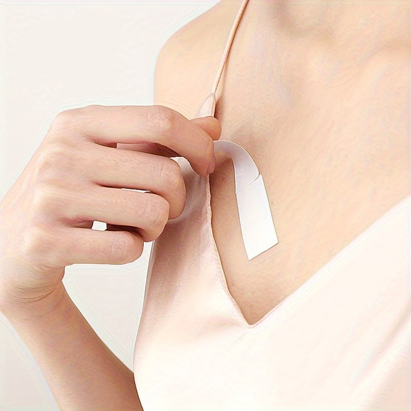 36pcs Invisible Clothing Tape, Anti-Slip & Sweat-Proof Low-Cut Chest Adhesive for Women and Men, Summer Shirt Gap Fixer, Seamless Neckline Stickers to Prevent Gaping