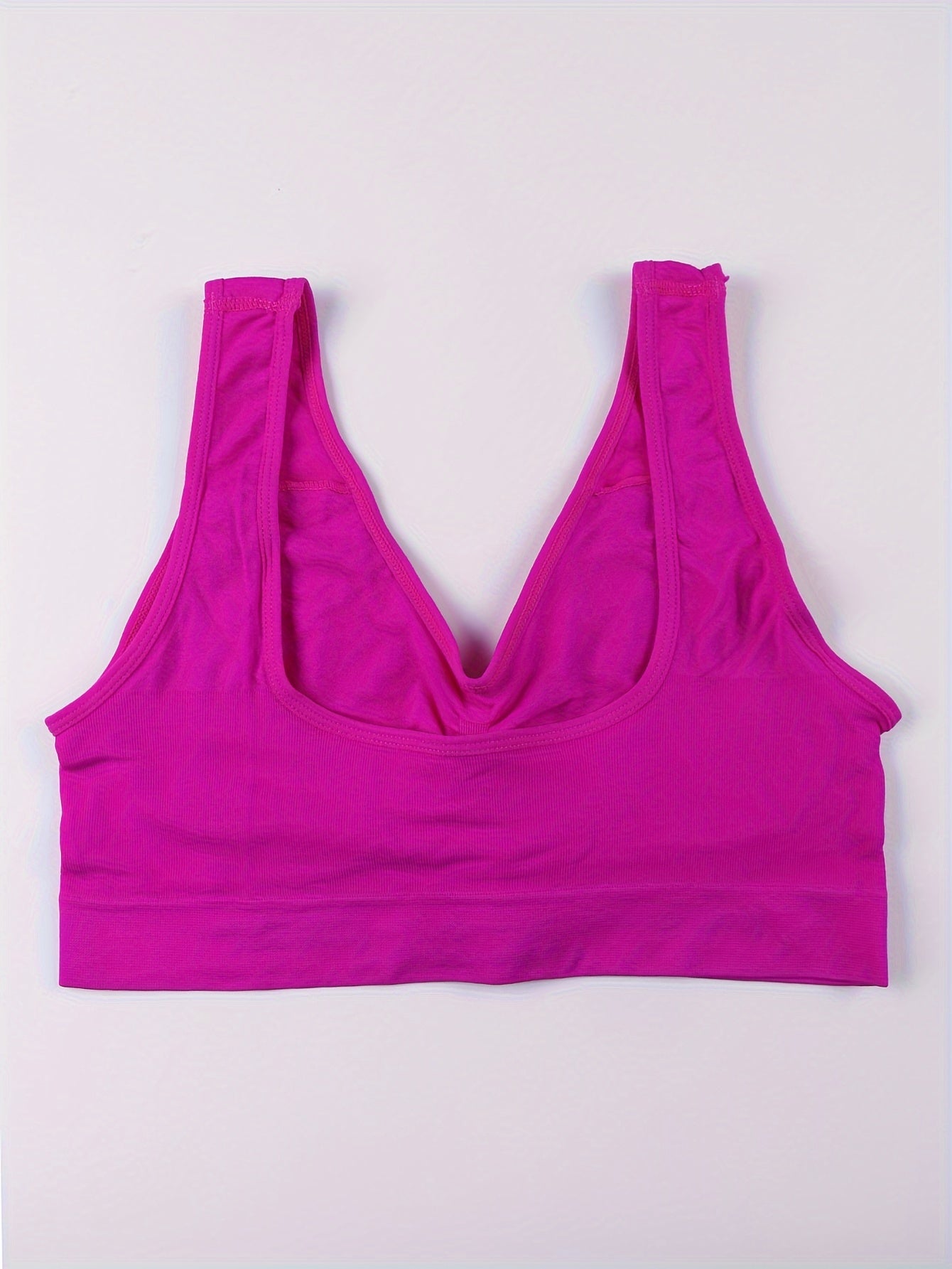 4pcs Plus Size Daily Vest Bra, Comfortable Breathable Elastic Bra, Women'S Underwear and Underwear