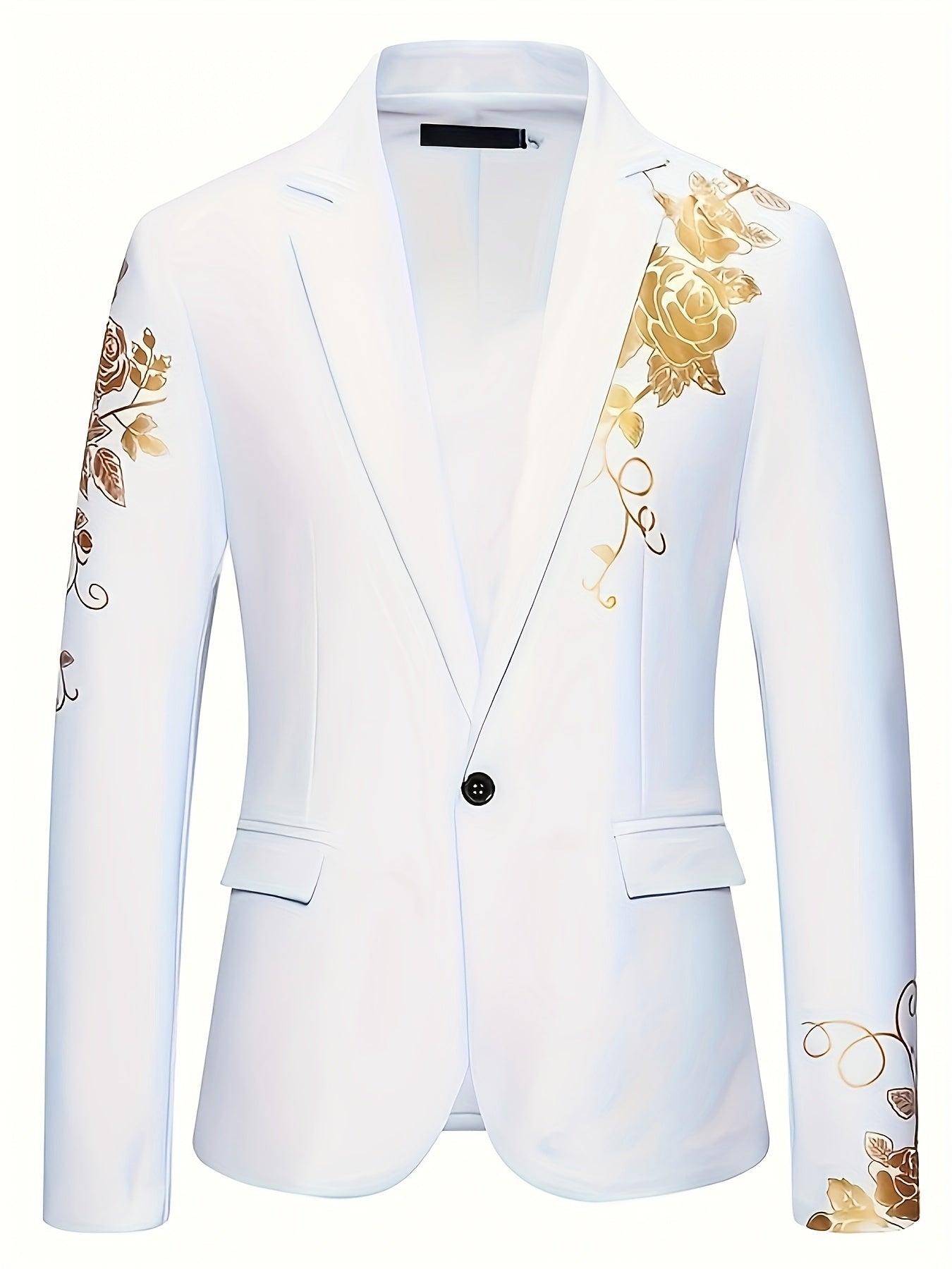 Foreign Trade Men's Golden-Stamped Business Suit Jacket