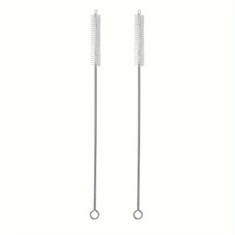 2/5pcs Stainless Steel Cleaning Brush Reusable Cleaning Brush Kitchen Supplies - Perfect for Cleaning Glass,, Metal Straws & More!, Bottle Brush Cleaner Set, Ergonomic Handle, Sturdy Construction, Living, Home Cooks