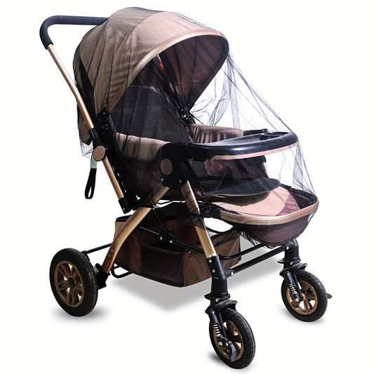 Black Mosquito Net for Stroller - Durable Baby Stroller Mosquito Net - Perfect Bug Net for Strollers, Bassinets, Cradles, Playards, Pack N Plays and Portable Mini Crib