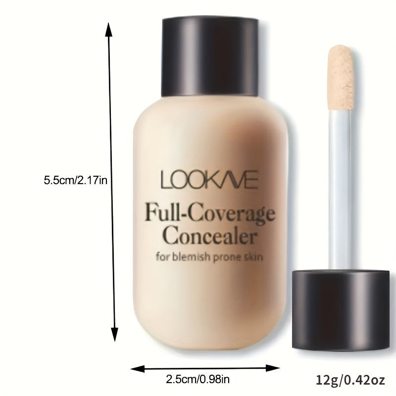 Lightweight Small Mini Bottle Liquid Concealer - Full Coverage For Acne, Dark Circles, And Blemishes, Travel Size
