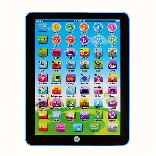 Youngsters' Educational Tablet Toy - Fun Learning Pad Toy for Boys & Girls, Battery-Powered, Multicolor