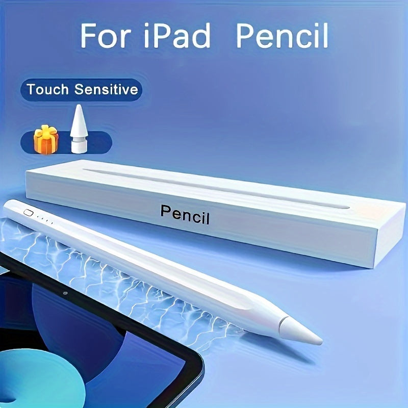 iPad Pencil Stylus Pen with Palm Rejection & Tilt Function, 13-Minute Fast Charge, USB Charging, Rechargeable Lithium Polymer Battery, Electronic Components Included