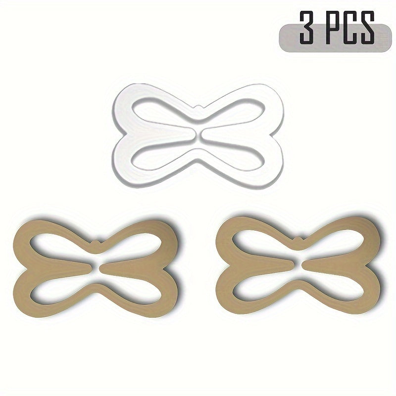 3pcs Bra Strap Clips, Hidden Bra Straps And Lift Bra Anti-Slip Buckle, Women'S Lingerie & Underwear Accessories