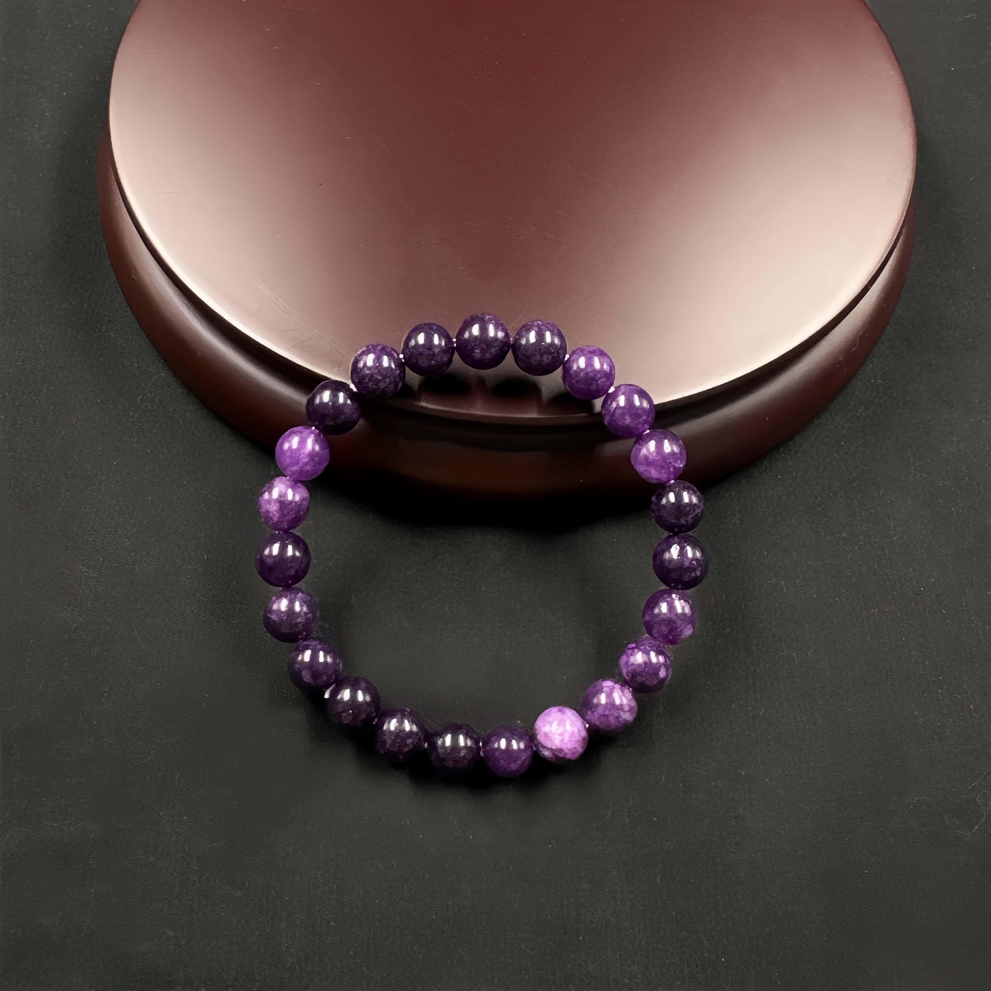 1pc Amethyst Anxiety Bracelet - Handmade, Stress-Relief Charm with "Anxiety" Engraving, Perfect Gift for Men & Women, Everyday Clothing Accessory, Mental Balance Jewelry|Stress Relief Bracelet|Handmade Charm