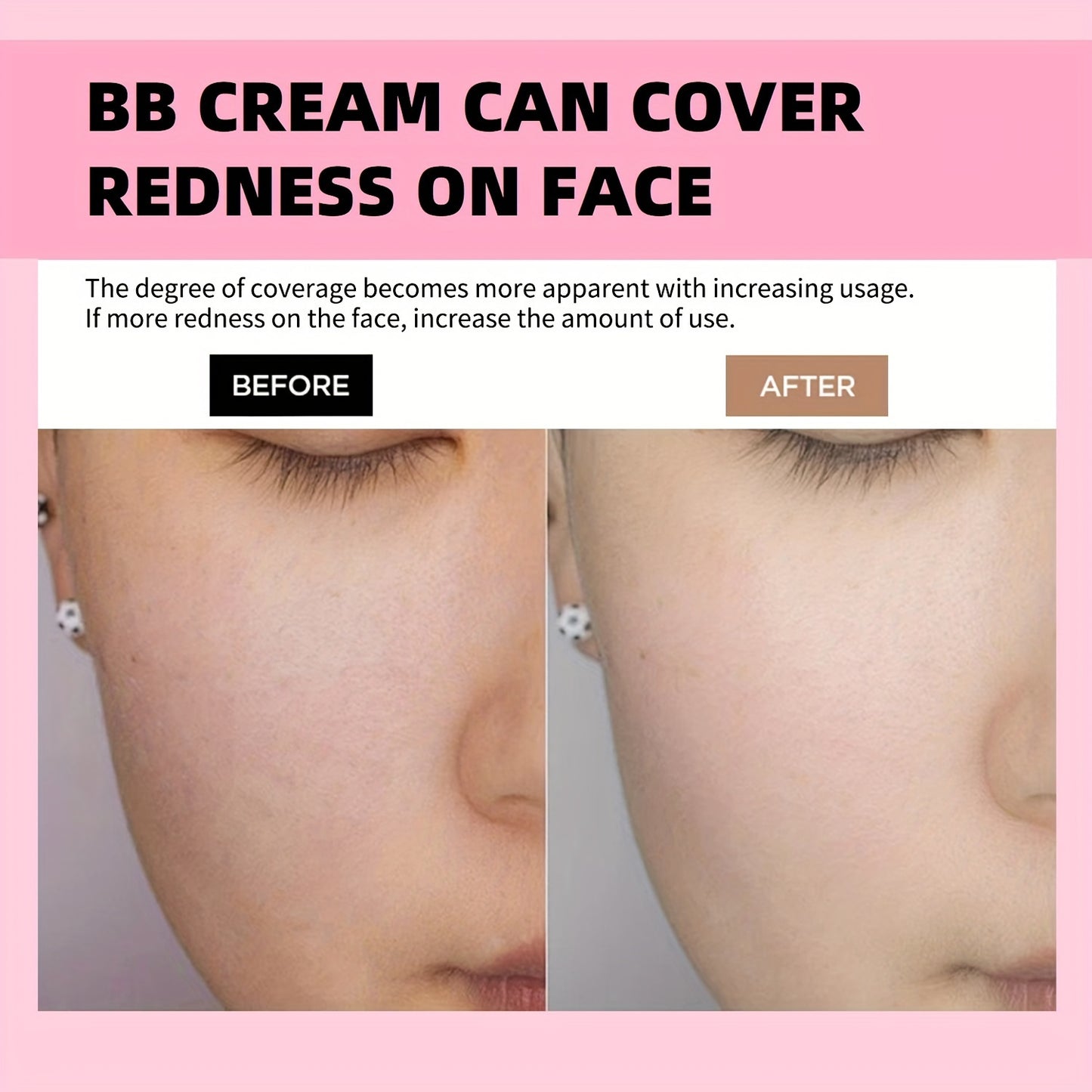Mushroom Head Foundation BB Cream - Full Coverage, Long-Lasting Moisturizing Concealer for All Skin Types, Natural Nude Finish with Floral Packaging, Longlasting Foundation | Artistic Packaging | Vibrant Design
