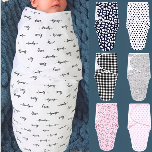 Baby Swaddle Blanket, Neutral Swaddle Wrap For Baby, Easy Adjustable Soft Cotton Infant Sleep Sack, Baby Swaddles 0-3 Months Halloween, Christmas Gift