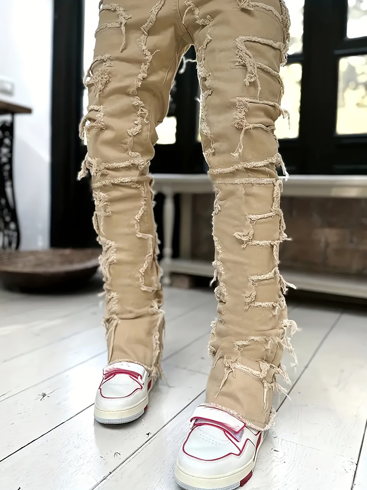 High hip-hop creative new jeans