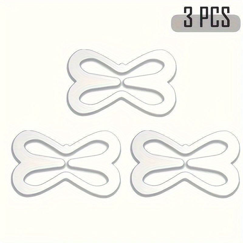 3pcs Invisible Bra Strap Clips - Non-Slip, Lift & Hide Design for Women's Lingerie and Underwear