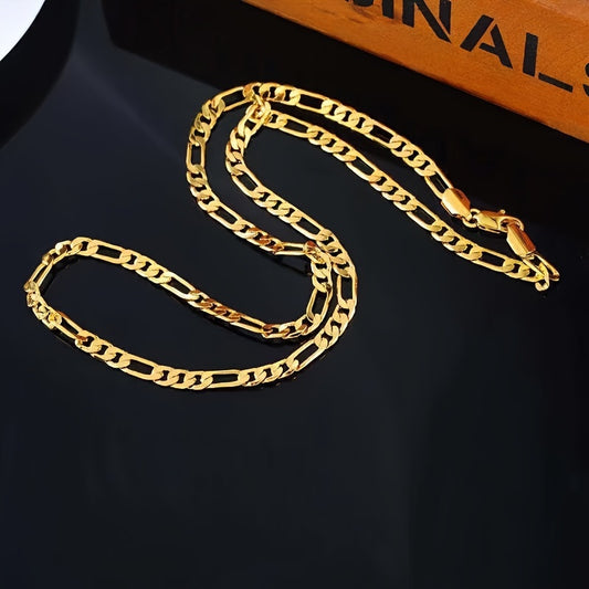 Men'S Trendy Gold-Plated Necklace