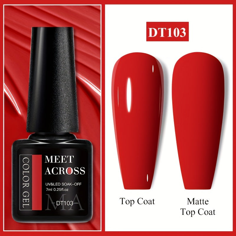7ml Long-Lasting Gel Nail Polish In Vibrant Colors Macaron Color Gel Nail Polish - Perfect For Spring Summer Nail Art Design And Manicures
