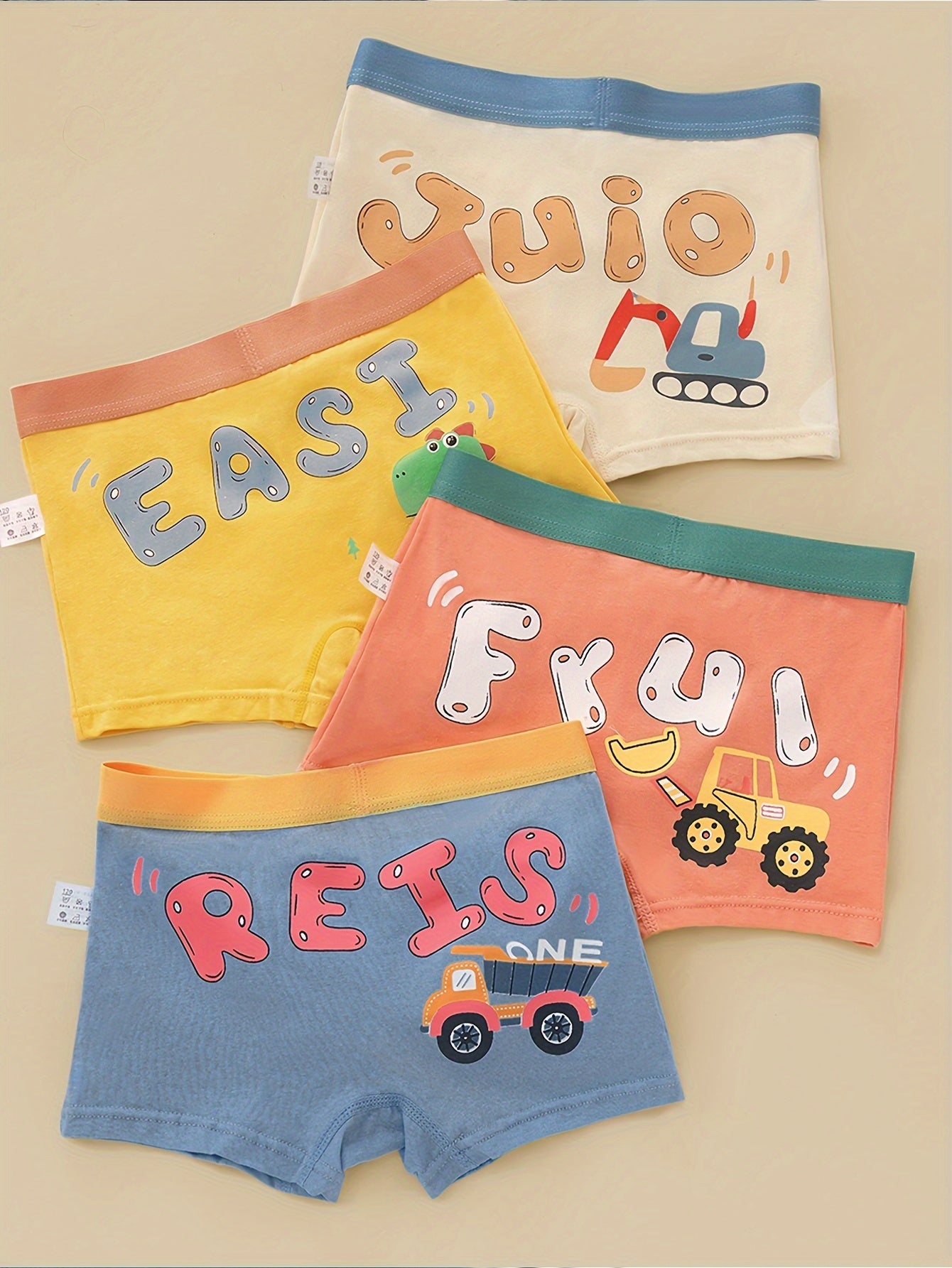 Boys' Boxer Briefs, Pack of Four